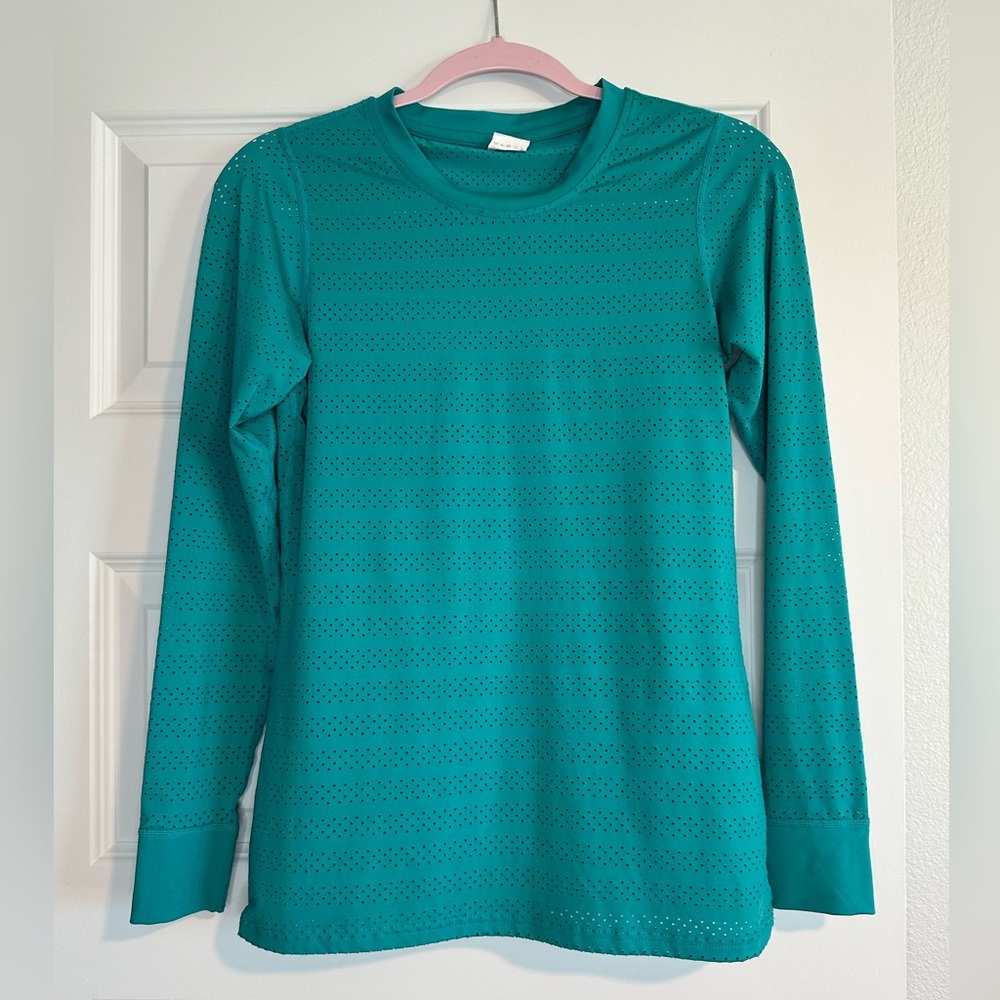 Zyia Mesh Teal top